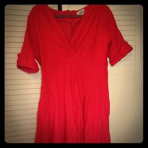 Vintage style red dress.